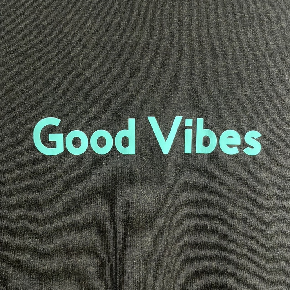 ‘Good Vibes' Black Long Sleeve Shirt